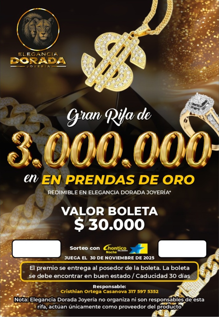 Oro 18k de 3 millones listo para ti 🤑